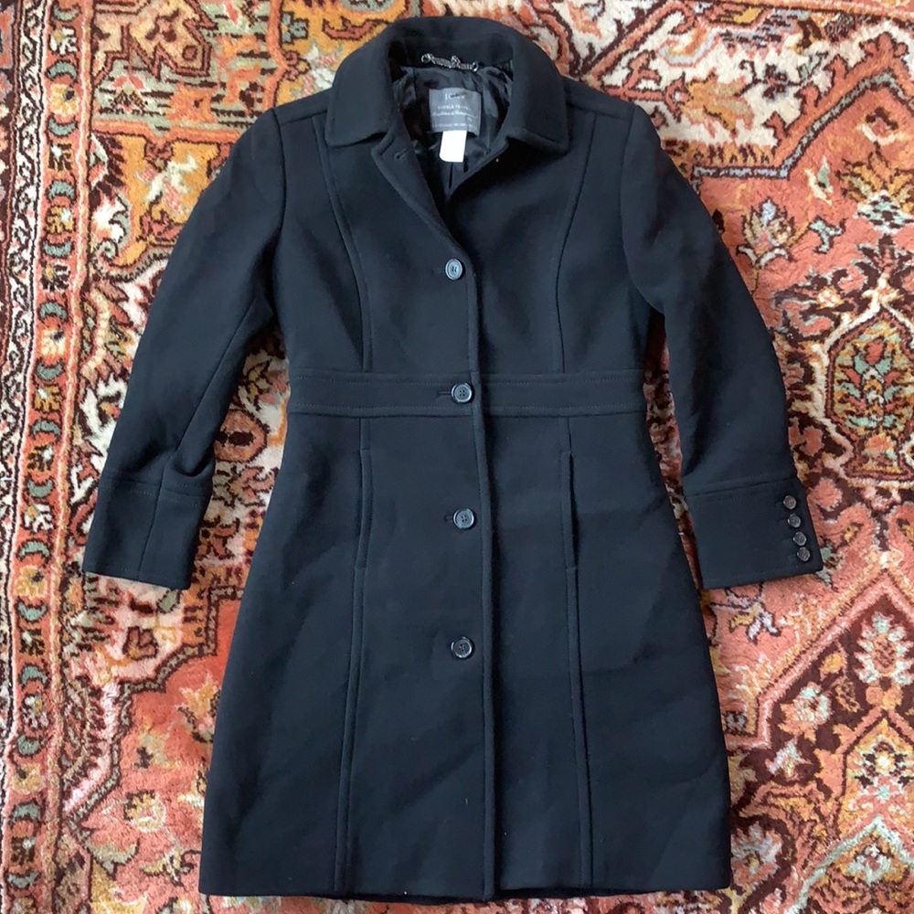 J. CREW Classic wool day coat Italian double-cloth